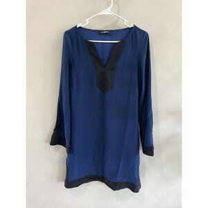 Alice and & Trixie 100% Silk Mini Dress Women’s Size Small Navy Blue Black